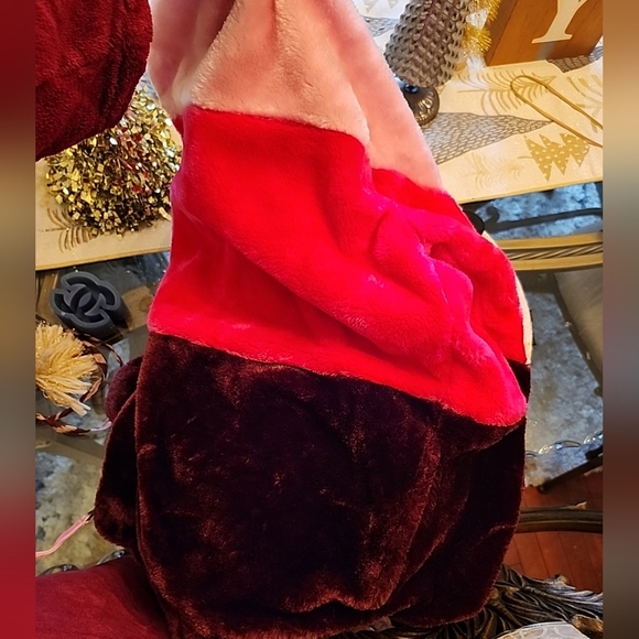 New Ugg Color Block Faux Fur Jacket NWOT Very Oversized Small Fits XL - Picture 8 of 10